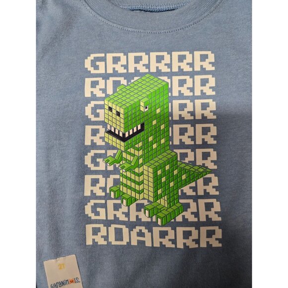 NWT Toddler Boys Roaring Dinosaur Long Sleeve Shirt Size 2T - Picture 3 of 4